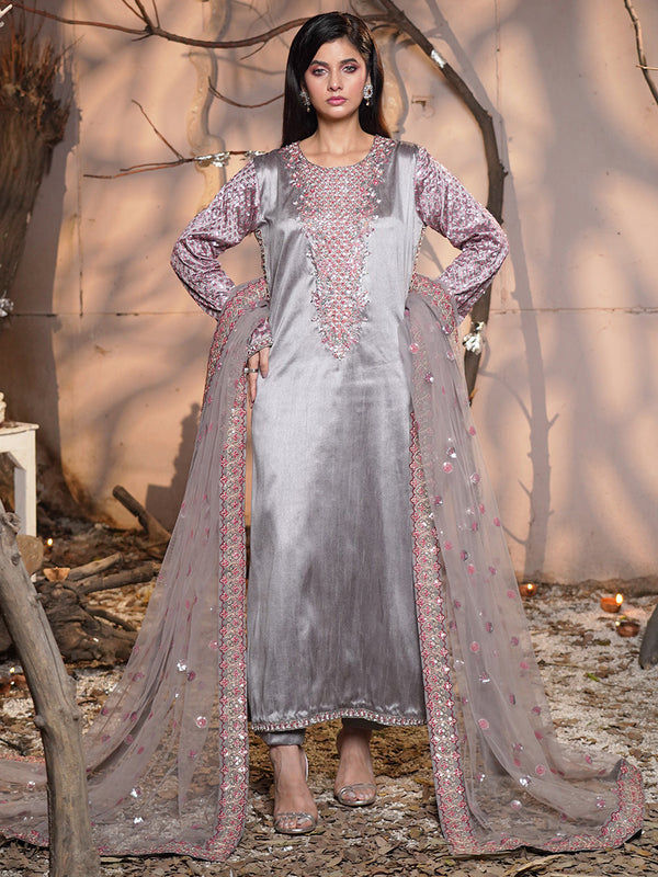 08 - AARZOO (STITCHED) | 3pcs | Ready-To-Wear Dress(All Sizes)🧵⚡
