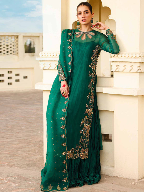 Maria B. Chiffon - FX 873 (STITCHED) | 3pcs | Ready-To-Wear Dress (All Sizes)🧵⚡