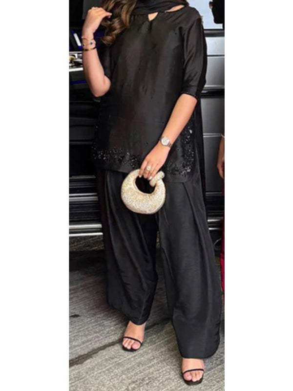 KAIDA Classic - Black (STITCHED) | 3pcs | Ready-To-Wear Dress (All Sizes)🧵⚡