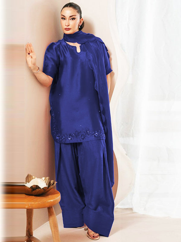 KAIDA Classic - Blue (STITCHED) | 3pcs | Ready-To-Wear Dress (All Sizes)๐งตโก