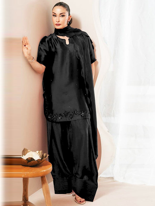 KAIDA Classic - Black (STITCHED) | 3pcs | Ready-To-Wear Dress (All Sizes)🧵⚡
