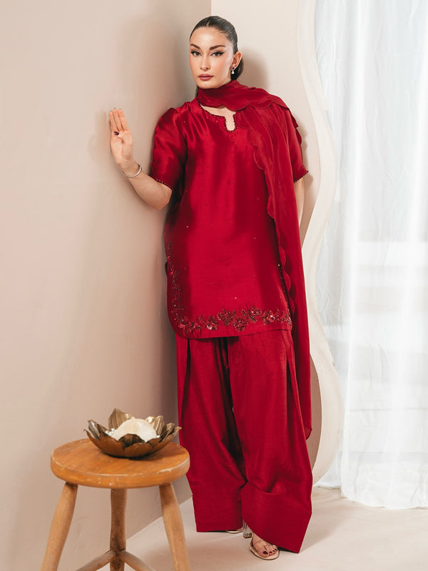 KAIDA Classic - Cherry (STITCHED) | 3pcs | Ready-To-Wear Dress (All Sizes)๐งตโก